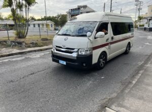 Transport Vans and Taxis look like this in Barbados